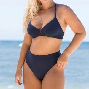 NWT Blue Spruce Suzy Q High Rise/High Leg Bikini Bottom SIZE 2XL, 3XL